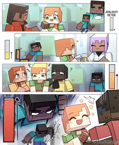 𝐀𝐑𝐓𝐈𝐒𝐓: りぶ @katjamura On X Twitter | #Minecraft #Minecraftfanart #Steve ...