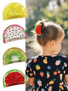 1 Peça Presilha de Cabelo em Forma de Fruta Cartoon PVC para Crianças ...