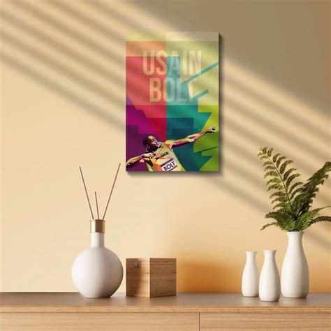 Buy Usain Bolt Printed Wooden Frame Online at Best Price – Bigsmall.in