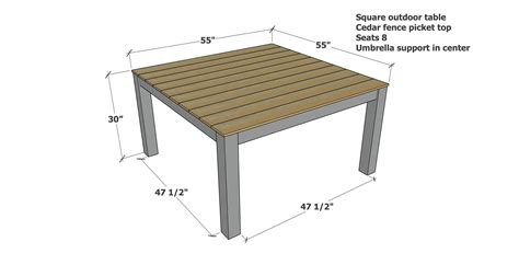 Essential Modern Outdoor Square Dining Table– Free Woodworking Plans ...