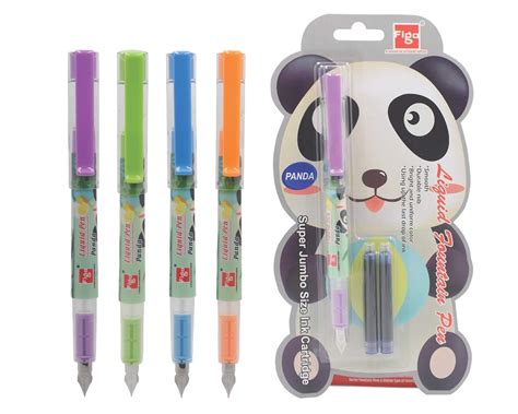 Figo Panda Liquid Fountain Pen (Pack Of 10),Blue : Amazon.in: Office ...