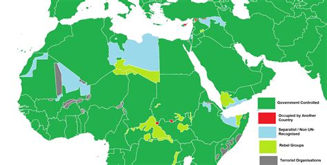 De Facto Control Map of Africa and the Middle-East : r/MapPorn