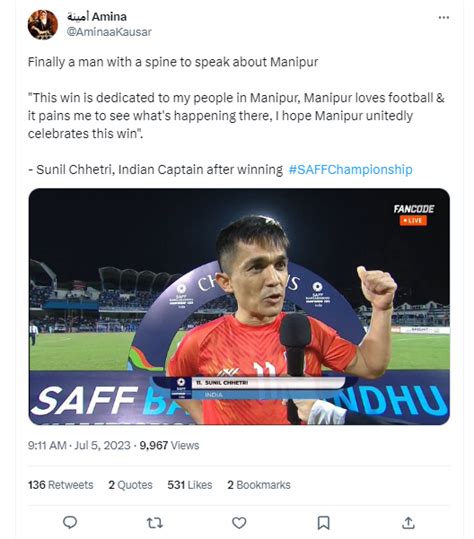 Fact Check: Sunil Chhetri Did Not Dedicate SAFF Championship Win To ...