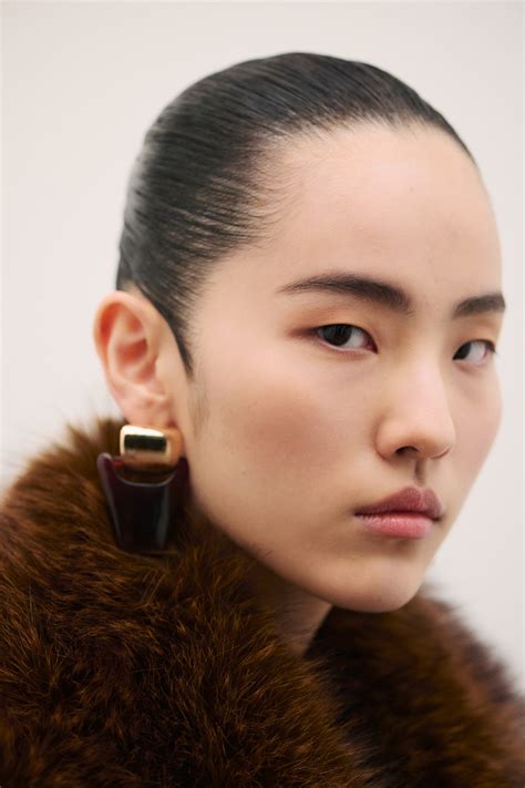 Pendant earrings - Gold-coloured/Burgundy - Ladies | H&M IN