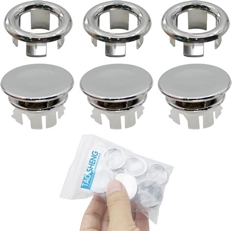 Amazon.com: TAOSHENG Sink Overflow Ring Set, Wash Basin Chrome Plating ...