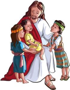KD beautiful Jesus christ with children Sticker Poster|Religious poster ...
