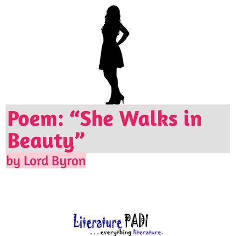 Poem: “She Walks in Beauty” by Lord Byron | Literature PADI