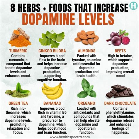 8 Herbs + Foods That Increase Dopamine Levels in 2025 | Mental health food, Natural remedies ...