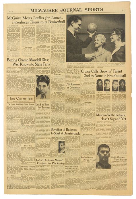 Lot Detail - 1967 (November 9) Al McGuire Marquette Warriors Milwaukee ...