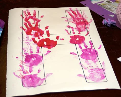 Letter H Crafts for Preschool | Heart hands, Craft and Letter crafts