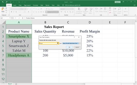 Format Text Excel 的图像结果