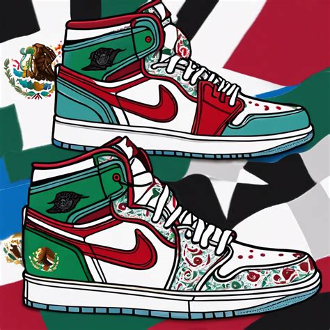 Jordan 1 Chicagos with a Mexican Fanart