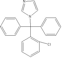 Fig. 2: 1-[(2-clorophenyl) diphenyl methyl] imidazole
