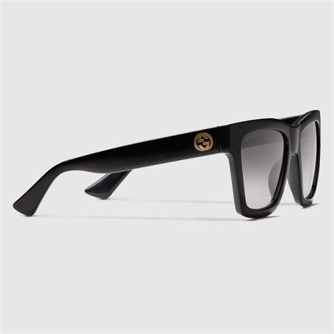 Cat eye sunglasses in black | GUCCI® US