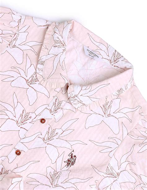 Girls Floral Printed Fit & Flare Dress – U.S. Polo Assn. India