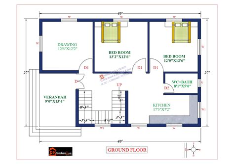 40X27 Affordable House Design - DK Home DesignX