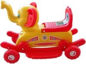 ZIMBLE 2 in 1 Elephant Baby Plastic Rider Cum Rocker for 2 Years Kids ...