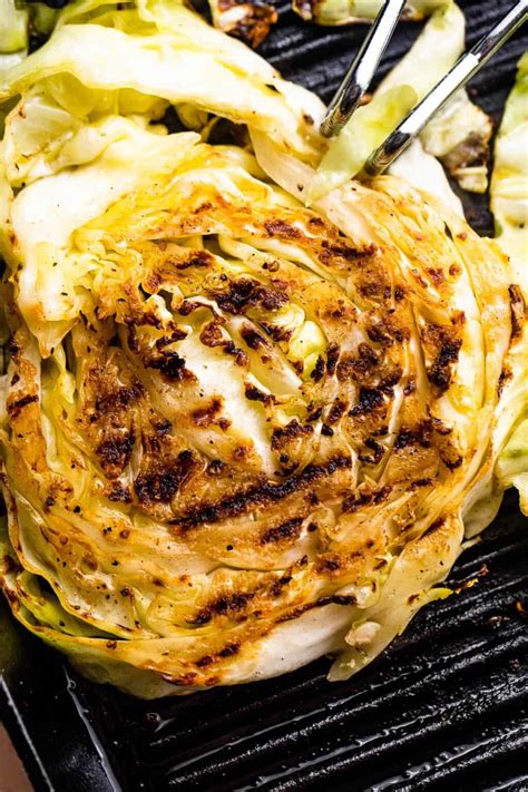 Grilled Cabbage Steaks Recipe with Bacon | Diethood