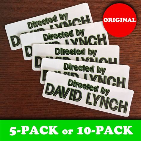 Directed by David Lynch Stickers original - Etsy