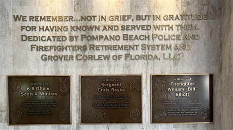 City of Pompano Beach to dedicate granite monument in honor of fallen ...
