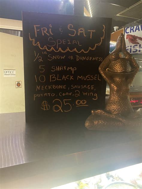 Menu at New York Seafood Restaurant, Saint Petersburg