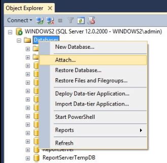 Image result for How to Open SQL MDF File