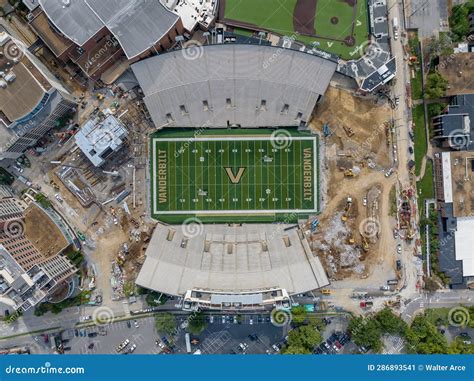 Aerial View of First Bank Stadium on the Vanderbilt University Campus Editorial Photo - Image of ...