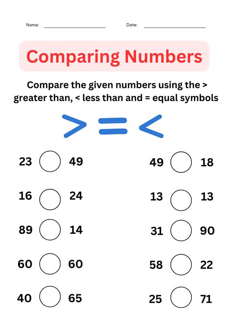 Image result for Kindergarten Comparing Numbers Lesson