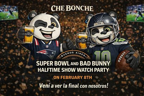 SUPER BOWL and BAD BUNNY halftime Watch Party - Christian Byer & Che ...