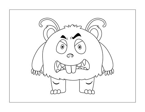 Free 3 Monster Colouring Pages For Kids – Colour Sonic