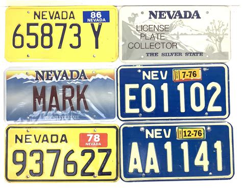 Lot - (32) Vintage Nevada License Plates
