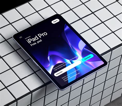 iPad Pro Psd Mockup Showcase Scene | Pixeden Club
