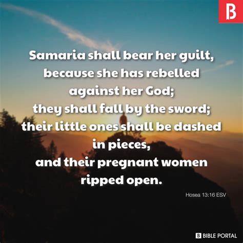 Hosea 13:16 ESV picture - Bible Image- Bible Portal
