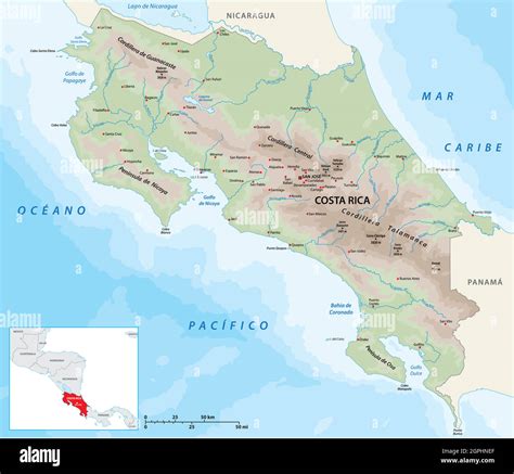 Map costa rica panama hi-res stock photography and images - Alamy