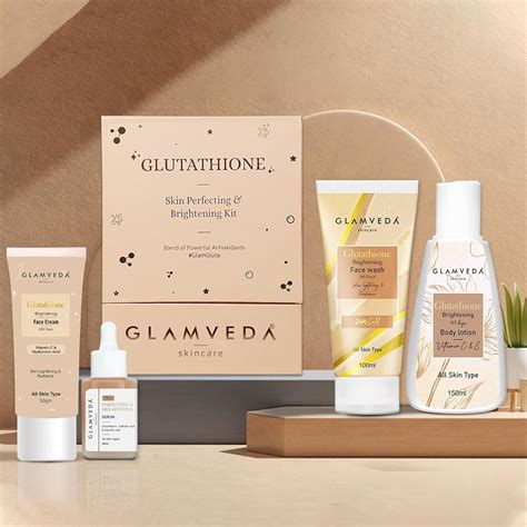 Glamveda Glutathione Skin Perfecting Brightening & Dark Spots Removal 4 ...