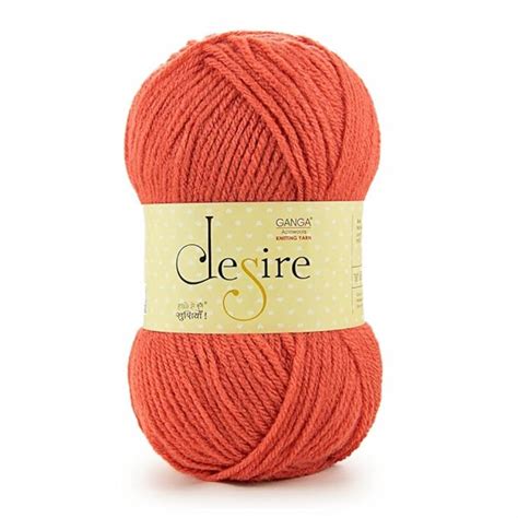 Ganga Acrowools Acrylic Desire Hand Knitting and Crochet Yarn. Pack of ...