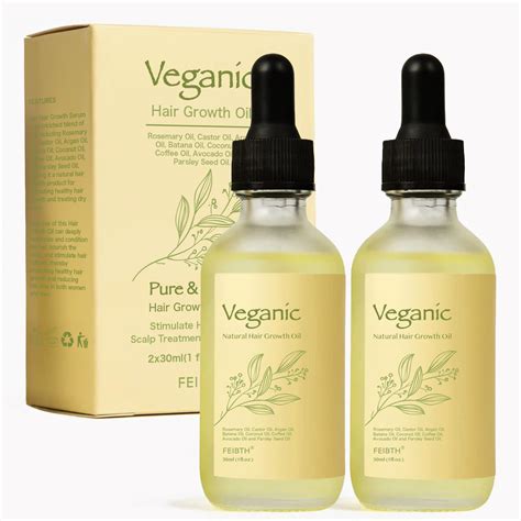 Amazon.com : Veganic Hair Growth Oil, Veganic Natural Hair Growth Oil ...
