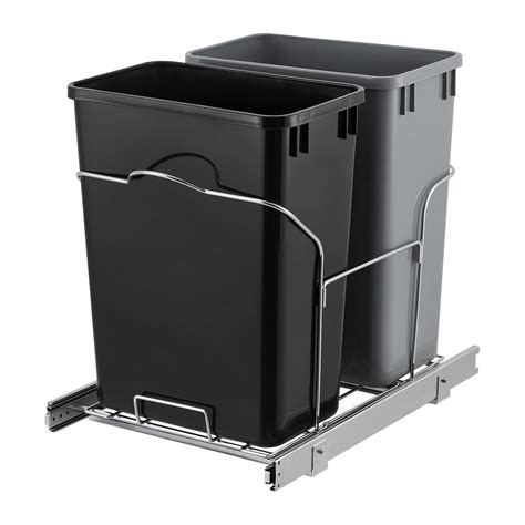 Pullout Waste Containers with Full Extension Slides,Pullout Trash Can ...