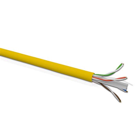 Cat 6 UTP 4P Solid Cable 24AWG FRPVC CM Yellow 305 Mtrs – Honeywell ...