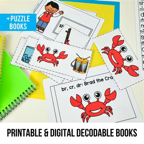 Printable Decodable Books and Puzzles MEGA BUNDLE - Science of Reading ...