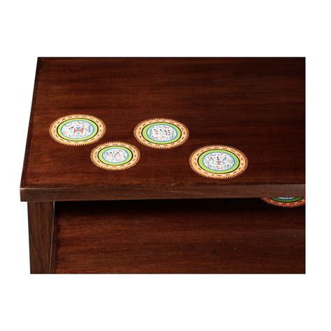 MARIGOLD NEST OF TABLE TEAK – Nilambur Furniture