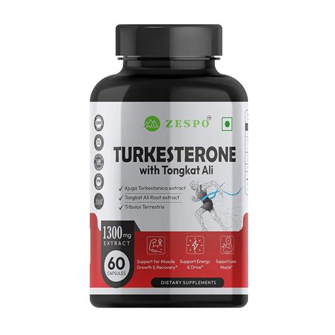 Zespo Turkesterone With Tongkat Ali root extract & Tribulus Terrestris ...