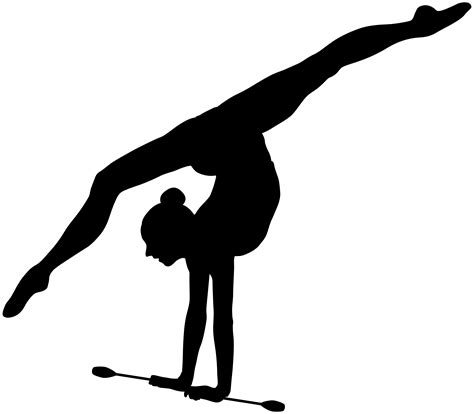 Silhouette Rhythmic gymnastics Clip art - gymnastics png download ...