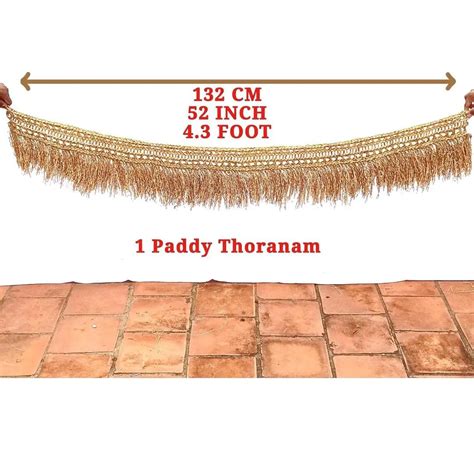 Paddy Toranam/Unleashed Paddy Grains,1 Natural Paddy Door Toran (1 ...