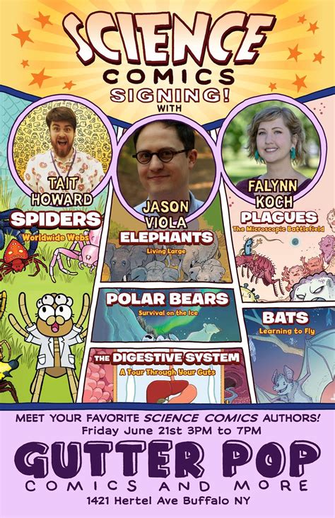 SCIENCE COMICS SIGNING EVENT EDUCATIONAL KIDS COMICS!!!, 1421 Hertel ...