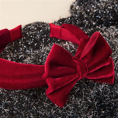 Accessorize London Girl's Rad Velvet Bow Alice Hair Band – Accessorize ...