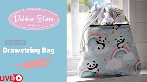 Image result for Debbie Shore Drawstring Bag Tutorial