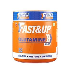 Fast&Up Glutamine (Unflavoured, 2 Month Supply) L-Glutamine For Muscle ...
