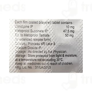 Cilvas M 10/50 MG | Order Cilvas M 10/50 MG Tablet Online at Truemeds