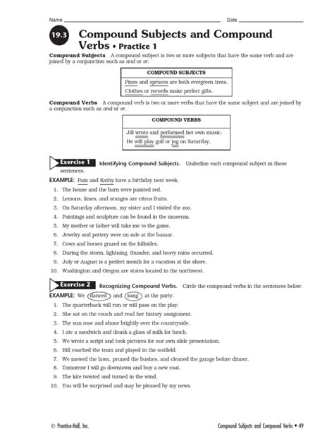 Compound Verb Exercises 的图像结果